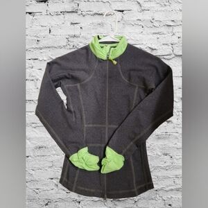 Girl's Gray and Green Jacket